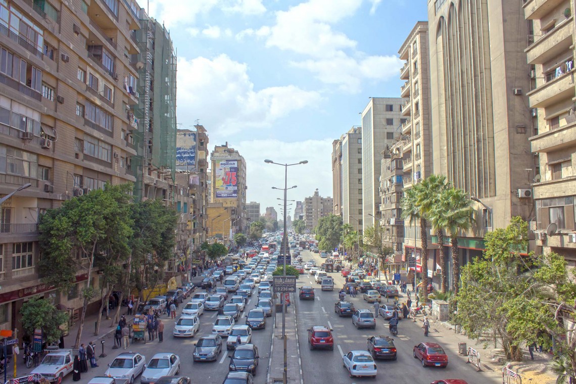   سبب التكدس المرورى بشارع فيصل