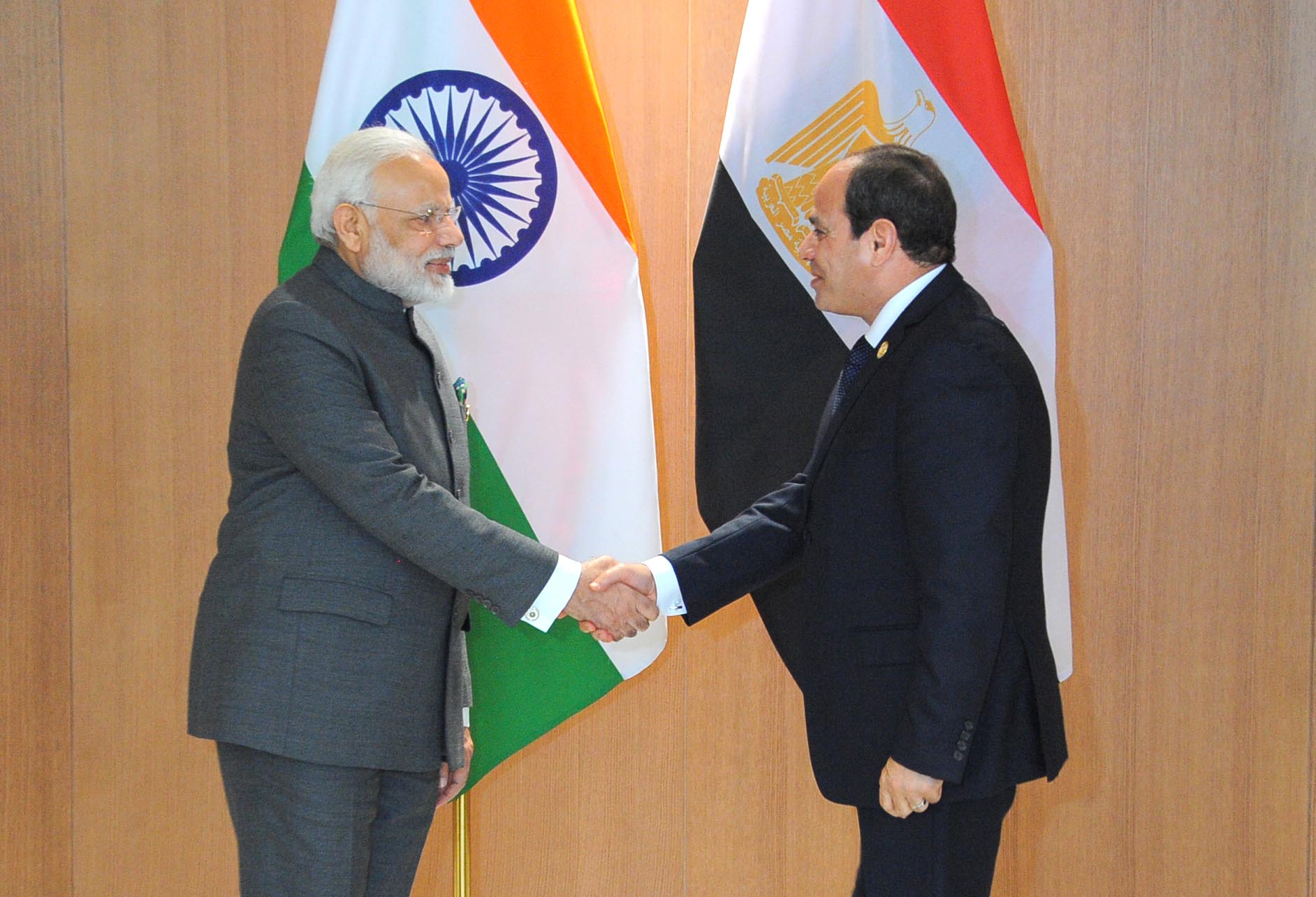   السيسى يلتقى رئيس وزراء الهند ويعقد معه جلسة مباحثات