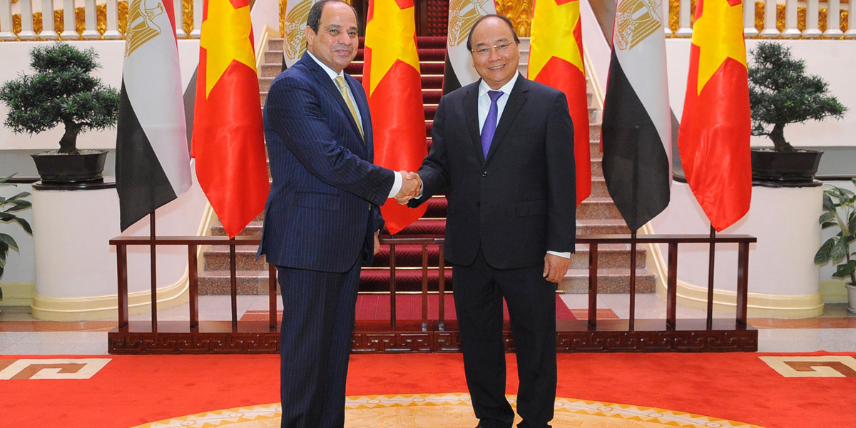   شكر مصر على ترحيل الفيتناميين من ليبيا والتجربة الفيتنامية .. أهم محاور لقاء السيسى ورئيس وزراء فيتنام