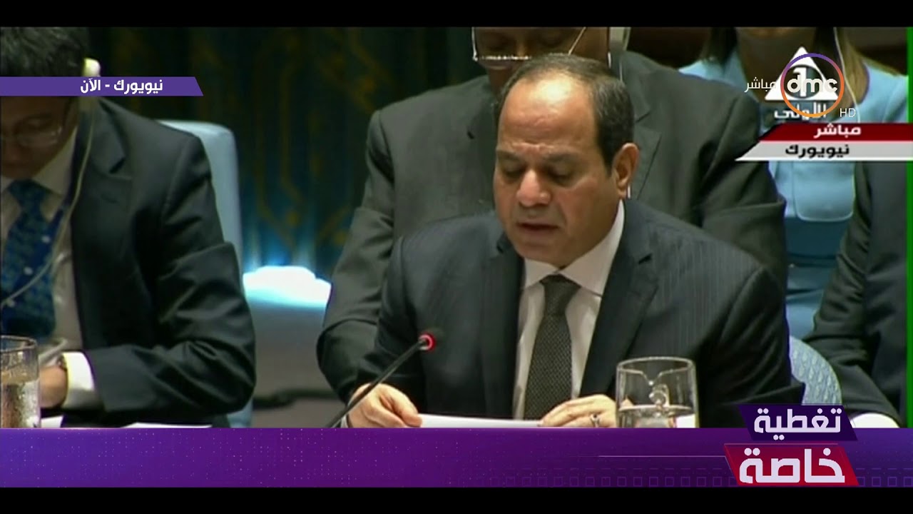   فيديو| كلمة الرئيس السيسى أمام مجلس الأمن العام بالأمم المتحدة