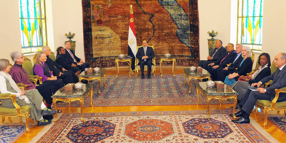   الرئيس لوفد «الكنائس الأمريكية»: مصر تقدم نموذجا للتعايش السلمي على مدار التاريخ