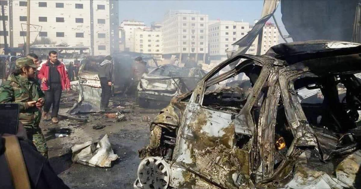   عاجل| قتلى وجرحى جراء تفجير انتحاري مزدوج في دمشق