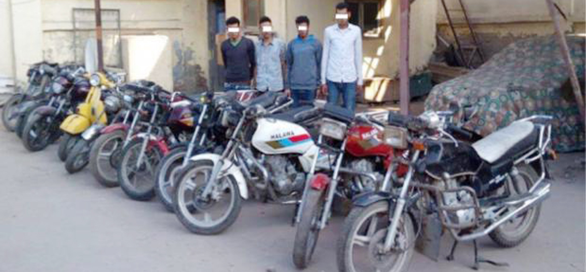   سرقوا 14«موتوسيكل» سقوط عصابة الدراجات النارية