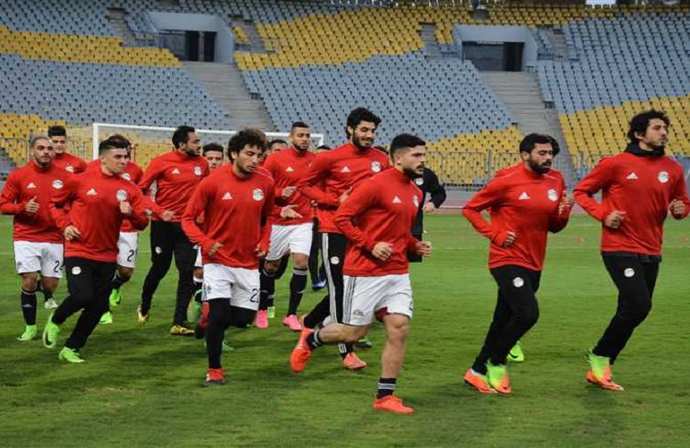 المنتخب الوطنى ينهى تدريباته استعدادًا للكونغو
