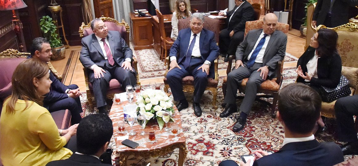   البرلمان يستقبل رئيس جمعية الصداقة البرلمانية اللاتفية - المصرية