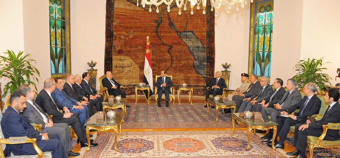  تفاصيل ما دار فى لقاء الرئيس السيسى برئيس وزراء العراق