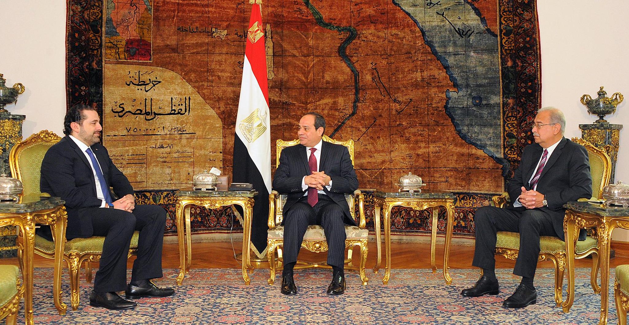   الحريرى يشكر الرئيس السيسى على دعم استقرار لبنان
