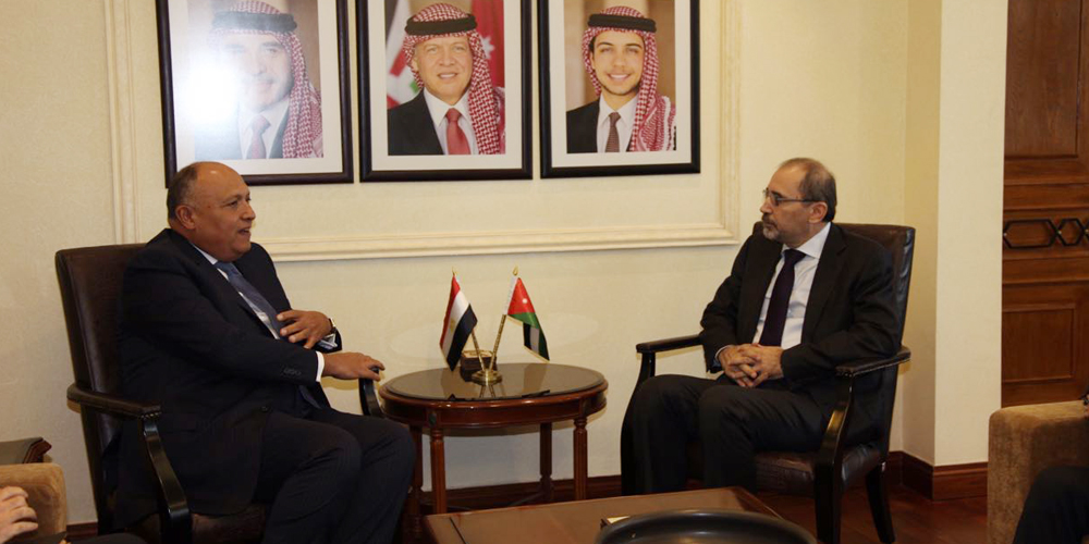   وزير الخارجية يجري مباحثات سياسية مع نظيره الأردني في مستهل جولته العربية