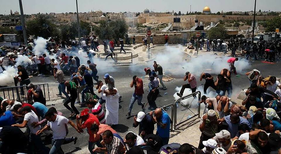  إصابة عشرات الفلسطينيين فى مواجهات مع الإحتلال