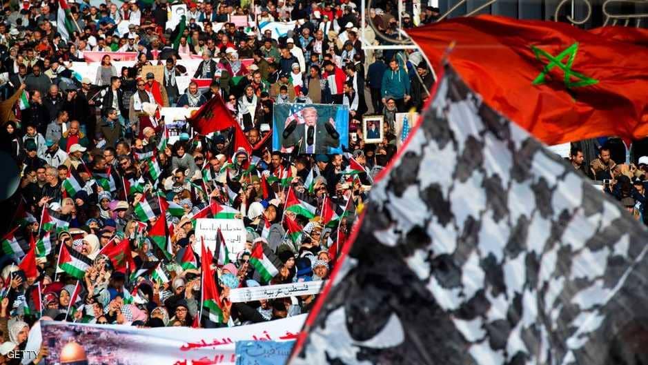   مظاهرات فى المغرب ضد قرار ترامب بشأن القدس
