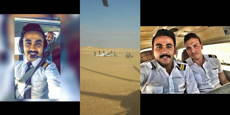   صور ضحايا حادث سقوط طائرة التدريب المدنية بمحافظة الفيوم