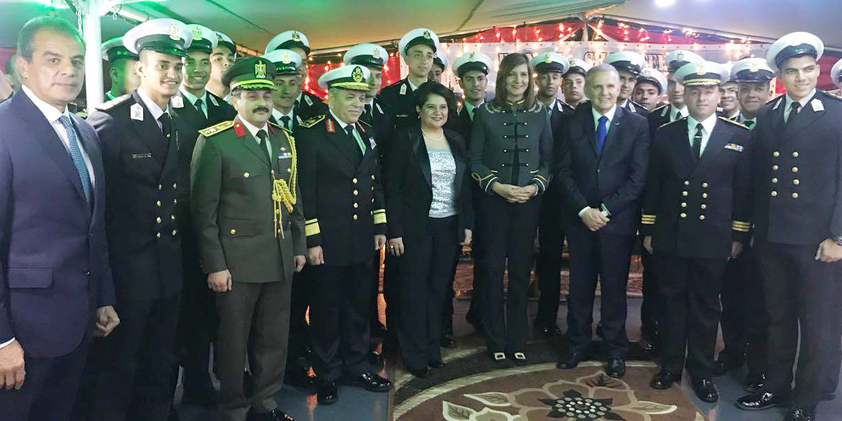   مكرم تزور السفينة الحربية المصرية «توشكي» بقبرص وتلتقي رجال البحرية