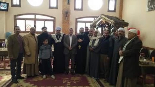   مسلمي أبوصوير يشاركون المسيحيين عيدهم و يقدمون التهنئة