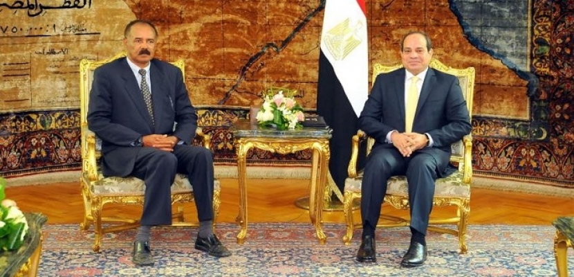   رئيس إريتريا يصل القاهرة اليوم.. ويبحث مع السيسى التعاون الثنائى وأوضاع حوض النيل
