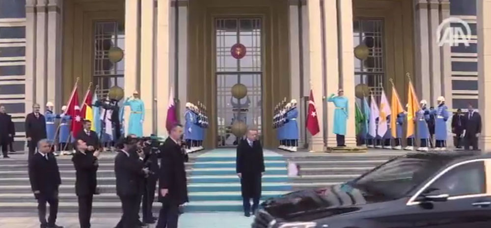   شاهد| أردوغان يستقبل تميم في أنقرة