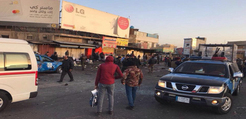   عشرات القتلى والمصابين فى تفجير انتحارى مزدوج بوسط بغداد