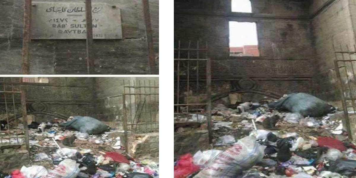   صور| لا عزاء للتاريخ.. مسجد قايتباي ملطخ بالقمامة