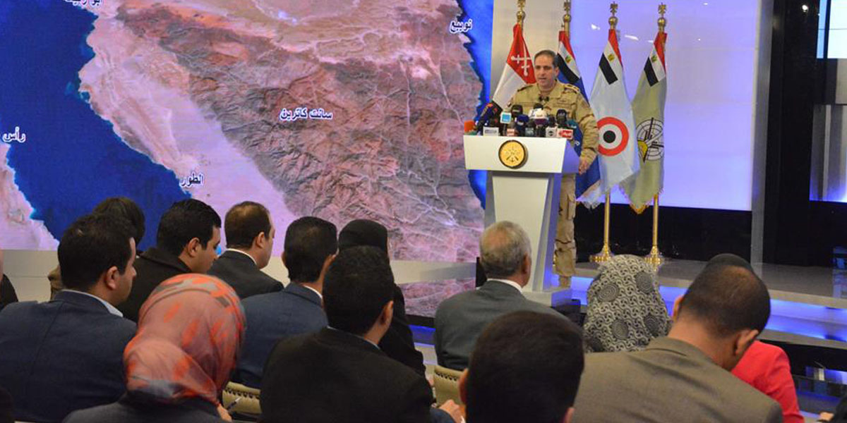   نص كلمة المتحدث العسكري خلال المؤتمر الصحفى عن نتائج عملية «سيناء 2018»