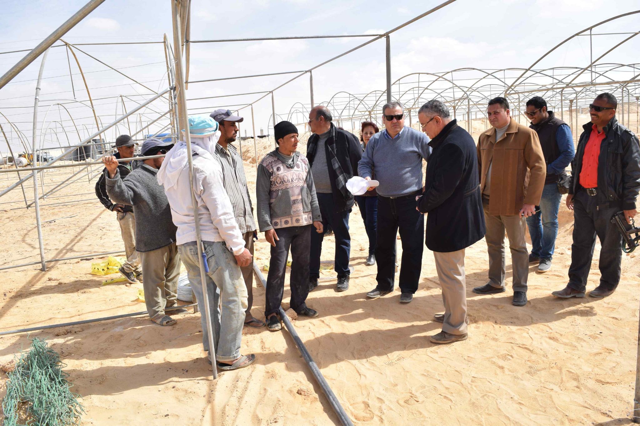   محافظ المنيا يتفقد مشروع استزراع 20 ألف فدان