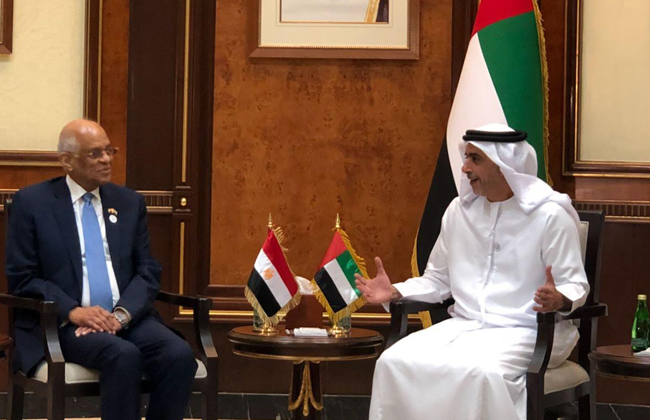   عبد العال يلتقي وزير داخلية الإمارات