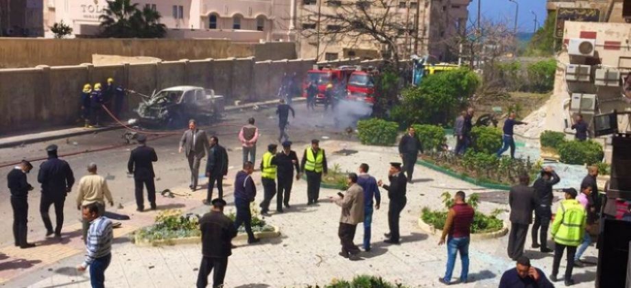   محافظ الإسكندرية يكلف بإزالة أثار حادث التفجير بمنطقة رشدي