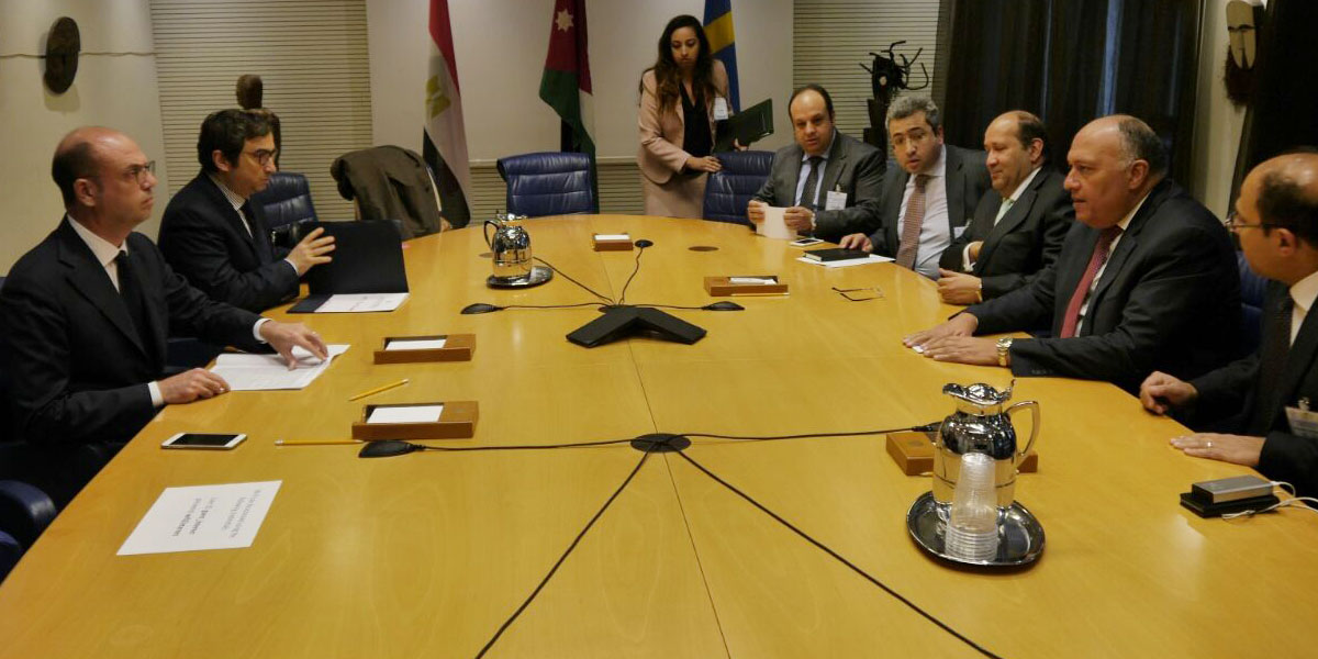   وزير الخارجية يلتقي وزير خارجية إيطاليا علي هامش المؤتمر الدولي لدعم الأونروا