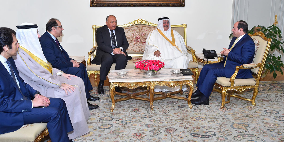   الرئيس لوزير خارجية البحرين: حريصون على أمن واستقرار الخليج