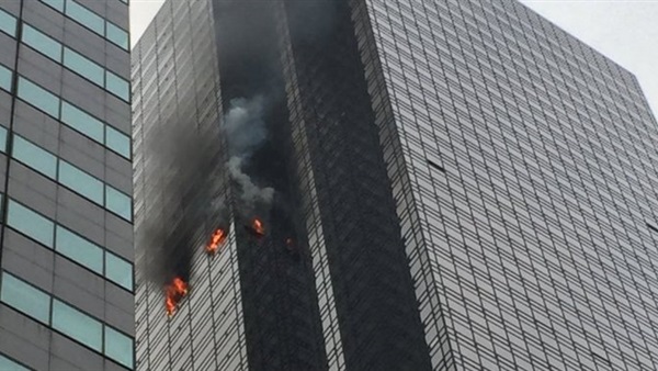   شاهد|  حريق ضخم في برج ترامب