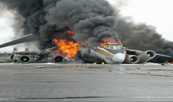   صور|| حطام الطائرة بوينج الكوبية