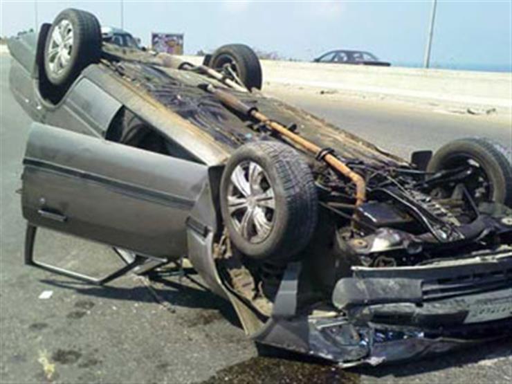   مصرع 5 أشخاص في حادث أنقلاب سيارة ببني سويف