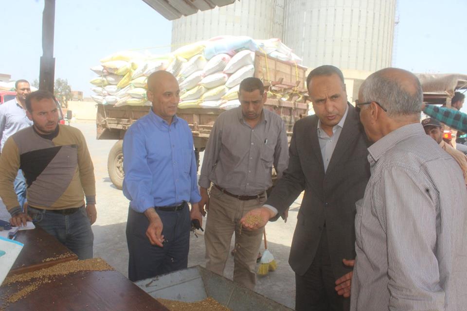   صور| رئيس مدينة دسوق يطمئن على  شون وصوامع  تخزين القمح