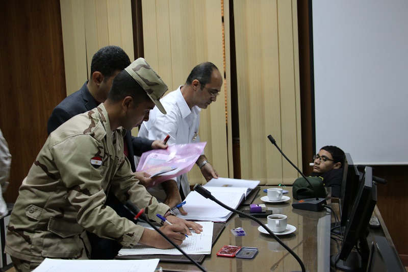   لجان من القوات المسلحة لإعفاء طلاب جامعة بني سويف «ذوي الإعاقة»
