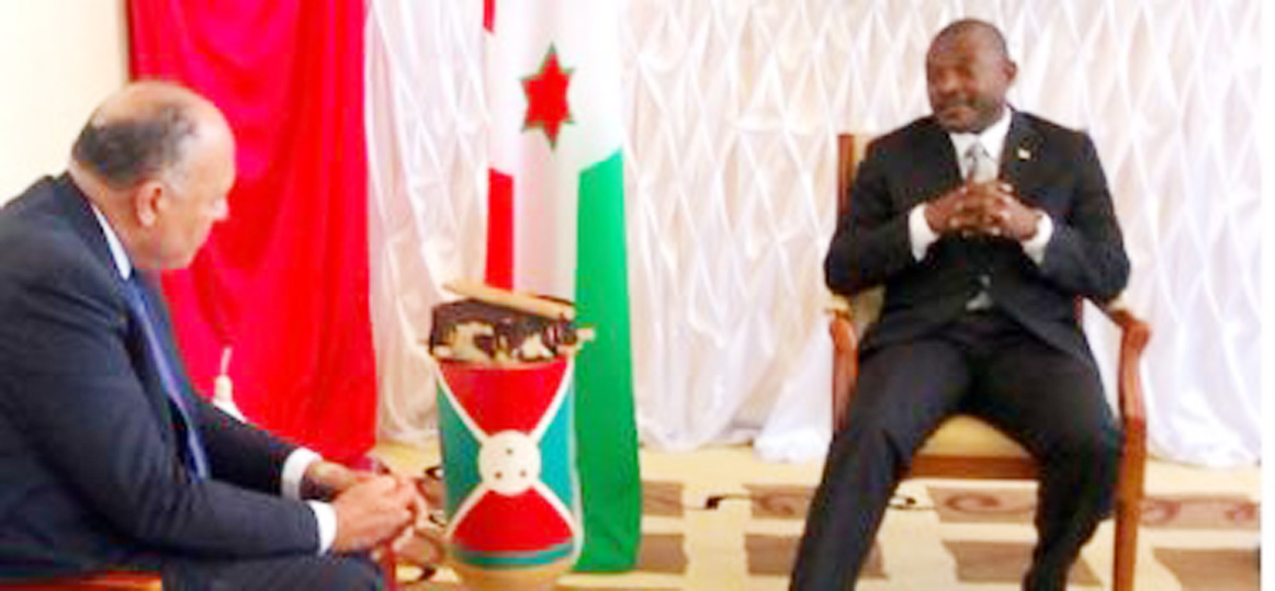   وزير الخارجية ينقل رسالة شفهية من الرئيس السيسى إلى رئيس بوروندي