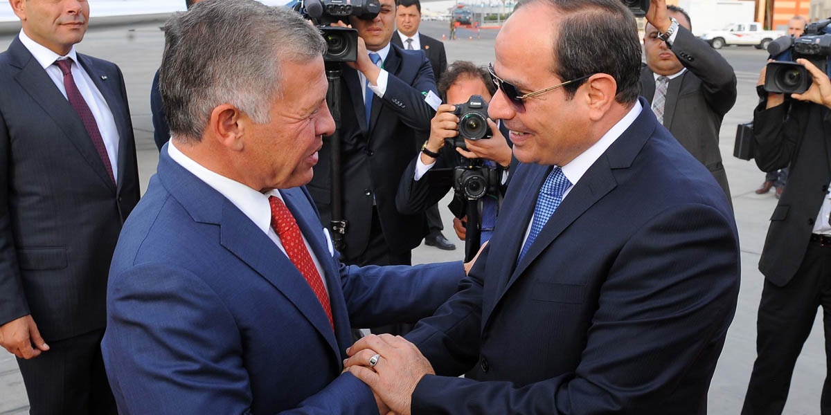   الرئيس يستقبل العاهل الأردني الملك عبد الله الثاني بالقاهرة