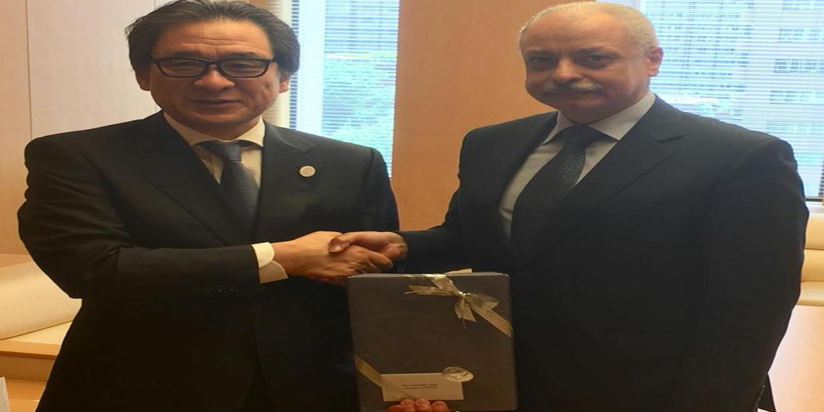   السفير المصري في اليابان يبحث تعزيز التعاون مع رئيس منظمة التجارة الخارجية