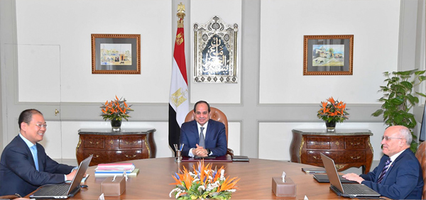   الرئيس السيسى لنائب رئيس شركة «بولى»: حريصون على زيادة استثماراتكم فى مصر