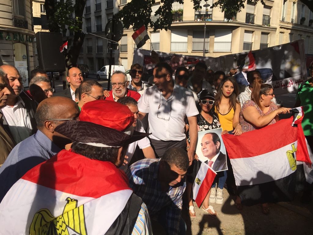   بالفيديو والصور| الجالية المصرية بفرنسا تحتفل بثورة 30 يونيو