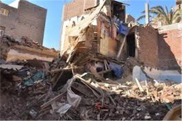   انهيار 3منازل بمدينة مغاغة بالمنيا دون إصابات