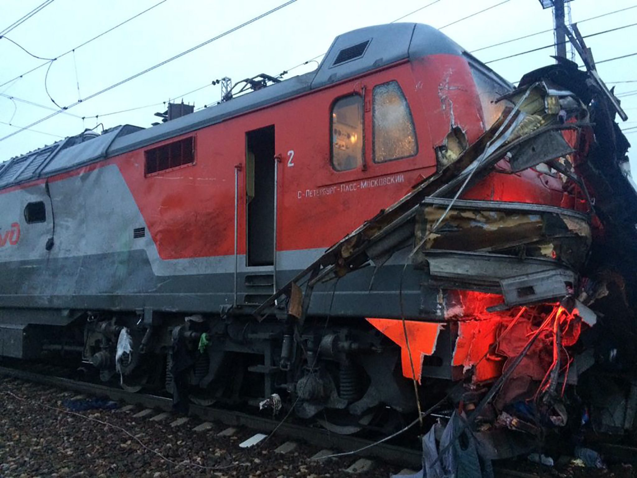   مقتل 3 أشخاص وإصابة 9 فى حادث قطار بروسيا