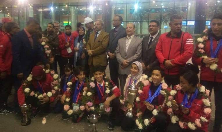   مطار القاهرة يستقبل البعثة المصرية المشاركة في ألعاب البحر المتوسط