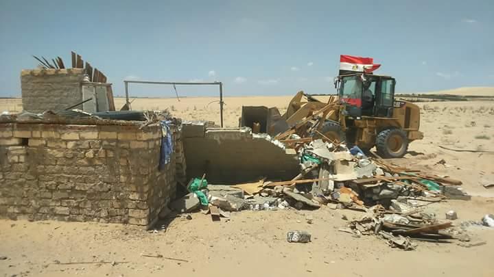   حملة امنية مكبرة لاإزالة التعديات على املاك الدولة بمركز الوقف شمال محافظة قنا 