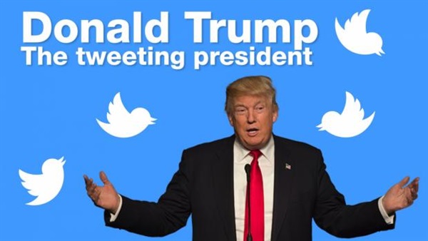 ترامب يناقش قضايا الولايات المتحدة عبر تويتر