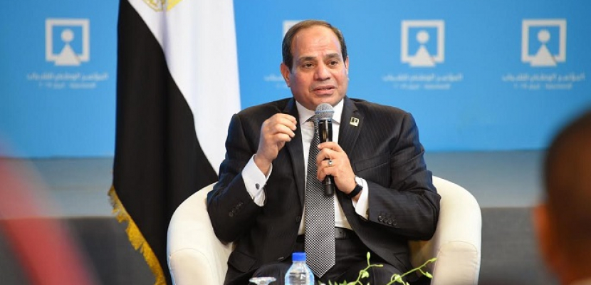   اليوم.. السيسى يشهد انطلاق المؤتمر الوطني السادس للشباب بجامعة القاهرة