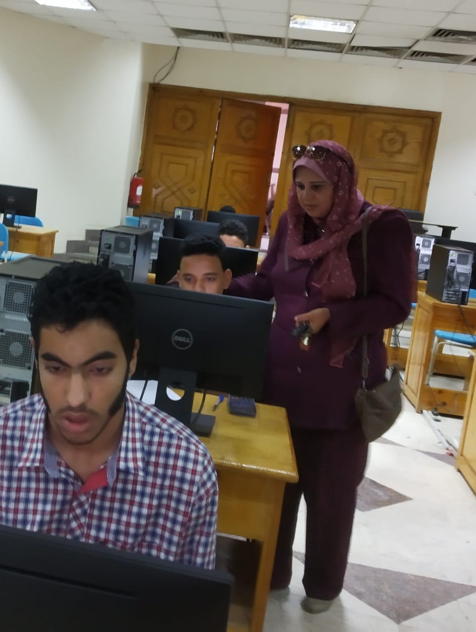  بالصور|| طلاب الاعدادية بكفر الشيخ يؤدون امتحانات الالتحاق بمدرسة المتفوقين