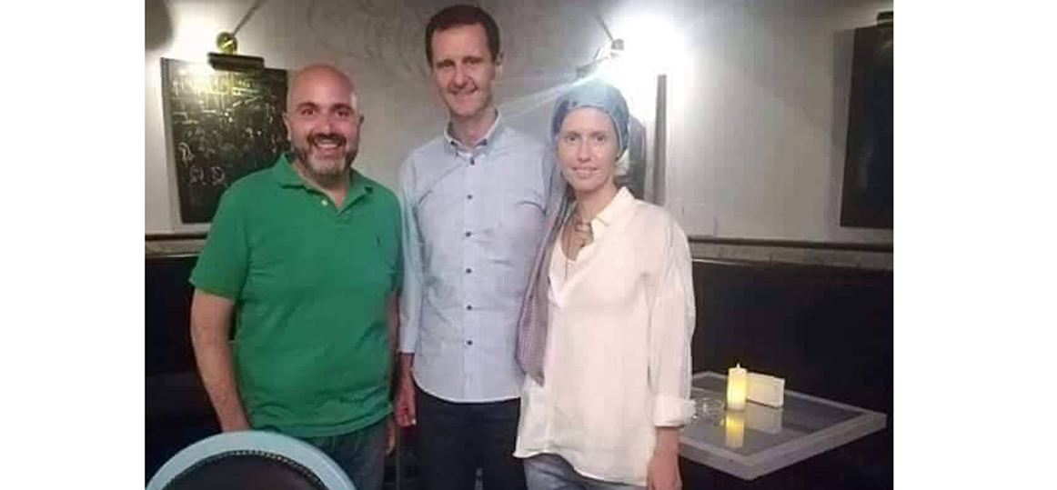   زوجة الرئيس بشار المريضة بالسرطان تظهر فى العيد هى وزوجها وأولادهما