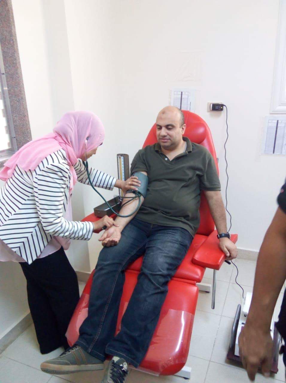   بالصور|| بدء التشغيل التجريبى لبنك الدم الجديد بفوه فى كفر الشيخ
