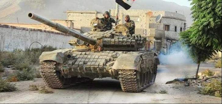   الجيش السورى يدمر مواقع ومستودعات أسلحة للجماعات الإرهابية بريف حماة
