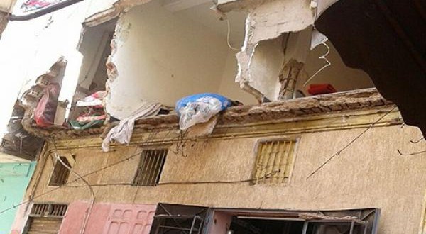   إصابة شخصان في إنهيار واجهة منزل بمدينة بني سويف