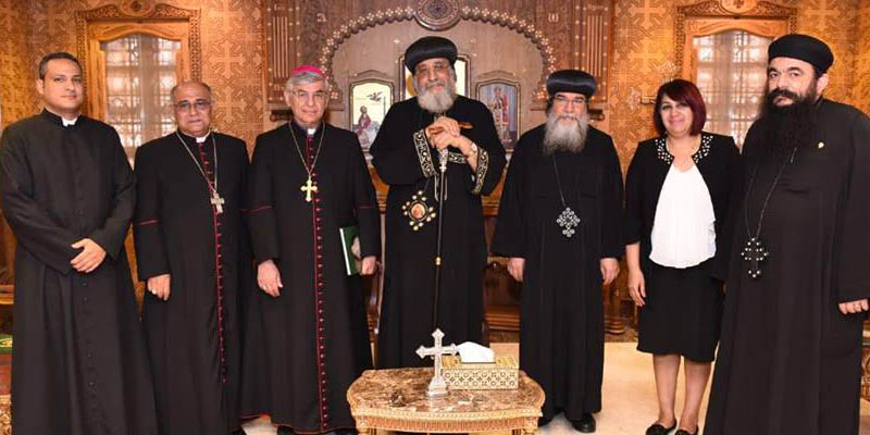   رئيس طائفة الكلدان الكاثوليك بمصر يزور قداسة البابا تواضروس