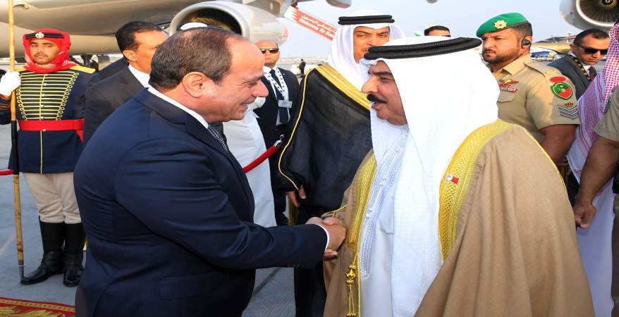 ​​السيسى من البحرين: مصر لا تقبل المساس بأمن واستقرار أشقائها 